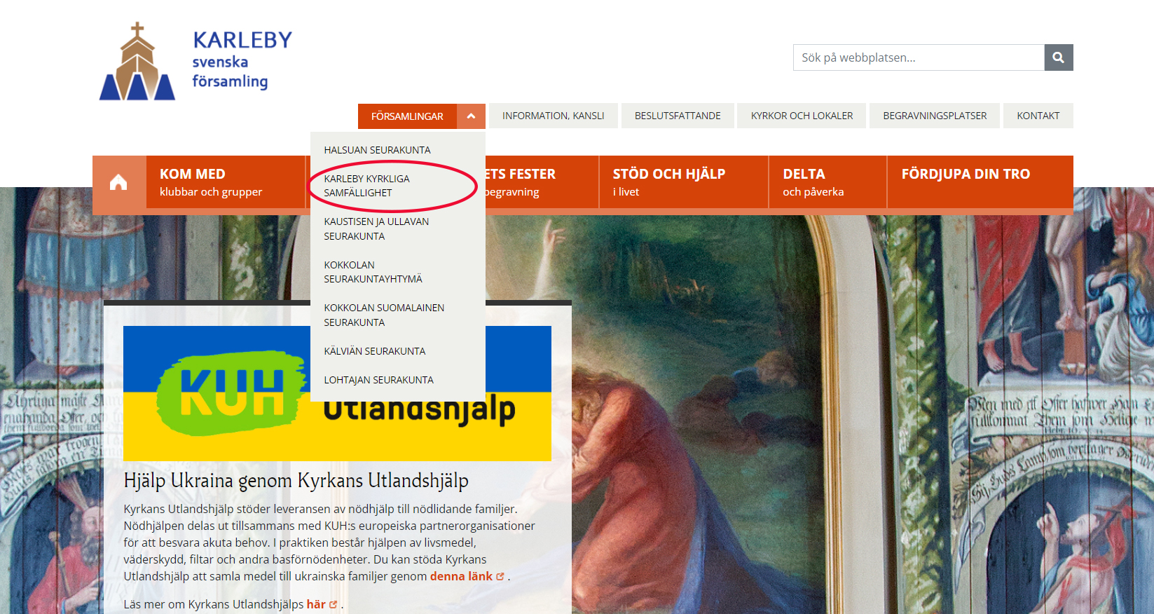 Kuvakaappaus nettisivuilta.