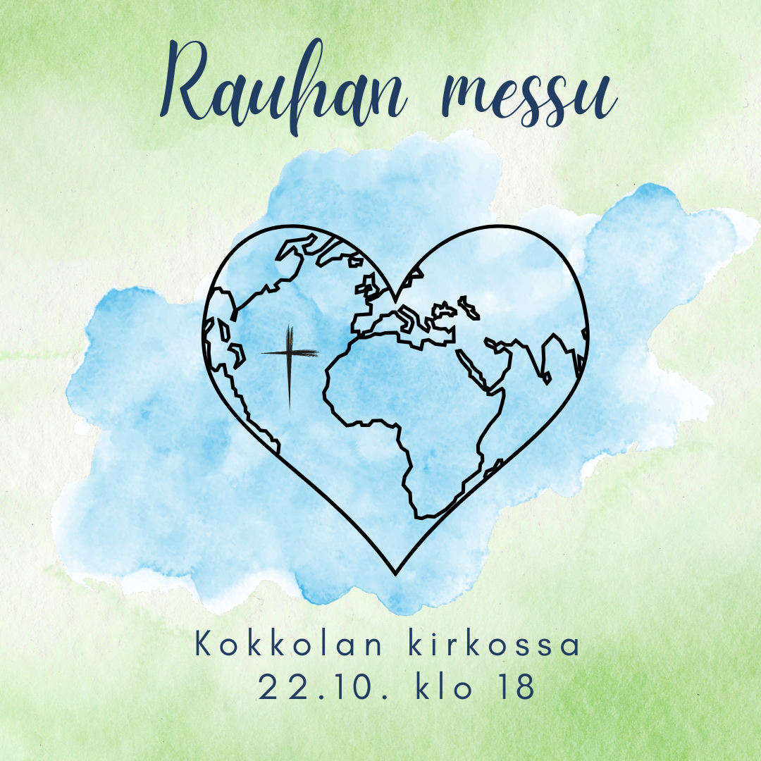 Rauhan messu Kokkolan kirkossa ke 22.10. klo 18.