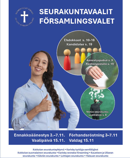 Vaalilehden kansilehti.